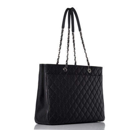 Chanel Caviar Quilted Large Shopping Tote Black 3 of 10