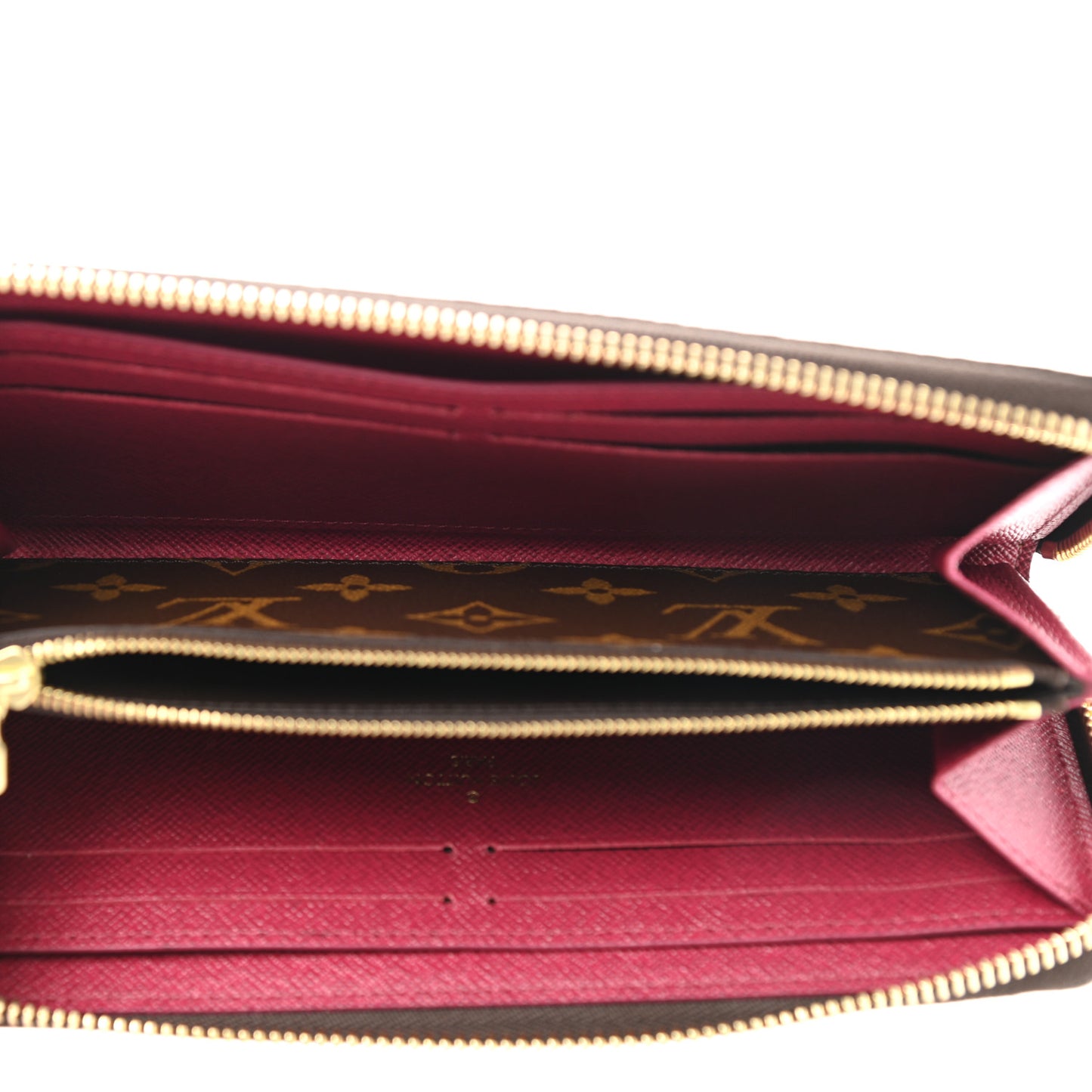 Monogram Clemence Wallet Fuchsia