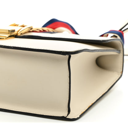 Gucci Calfskin Small Sylvie Shoulder Bag Off White 10 of 13