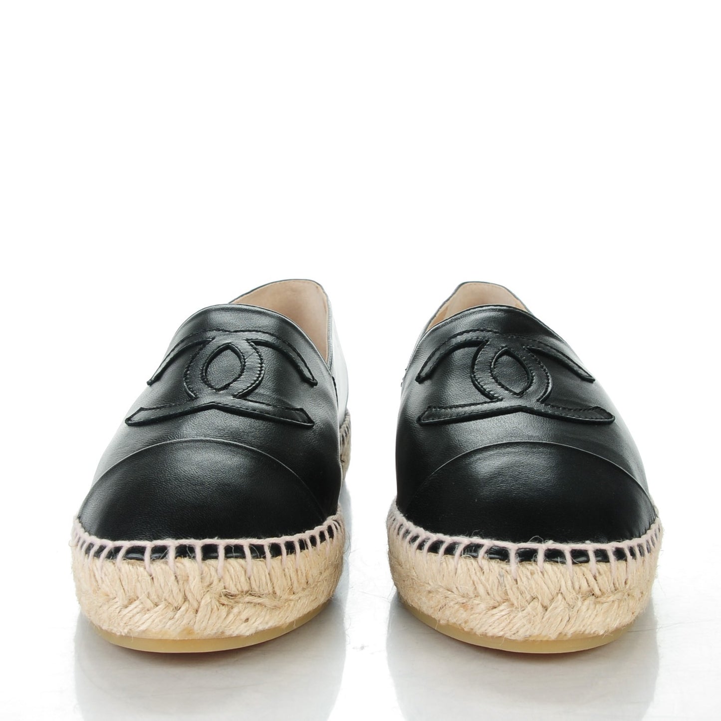 Lambskin CC Espadrilles 40 Black