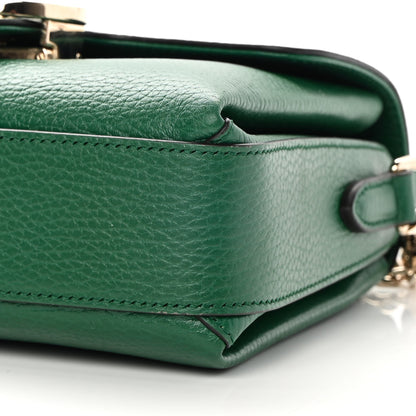 Gucci Dollar Calfskin Interlocking G Crossbody Bag Emerald 10 of 12