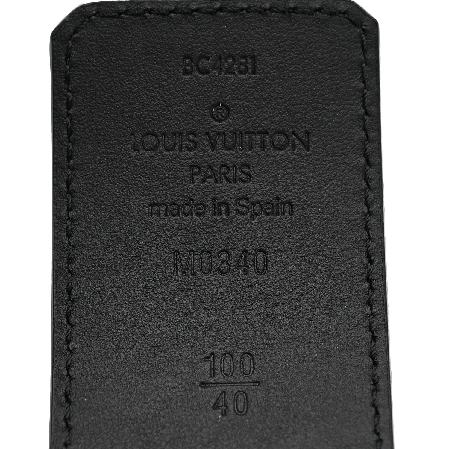 Louis Vuitton Damier Graphite Damier Infini 40mm LV Initiales Reversible Belt Onyx Black 100 40 Onyx Black 3 of 6