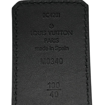 Louis Vuitton Damier Graphite Damier Infini 40mm LV Initiales Reversible Belt Onyx Black 100 40 Onyx Black 3 of 6
