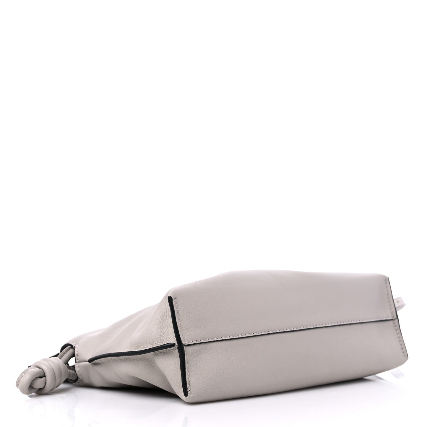 Calfskin Mini Flamenco Knot Bag Ghost