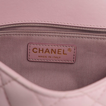 Chanel Lambskin Quilted Mini Mademoiselle Chic Flap Pink 5 of 6