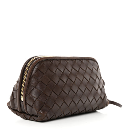 Bottega Veneta Nappa Intrecciato Cosmetic Case Ebano 3 of 10