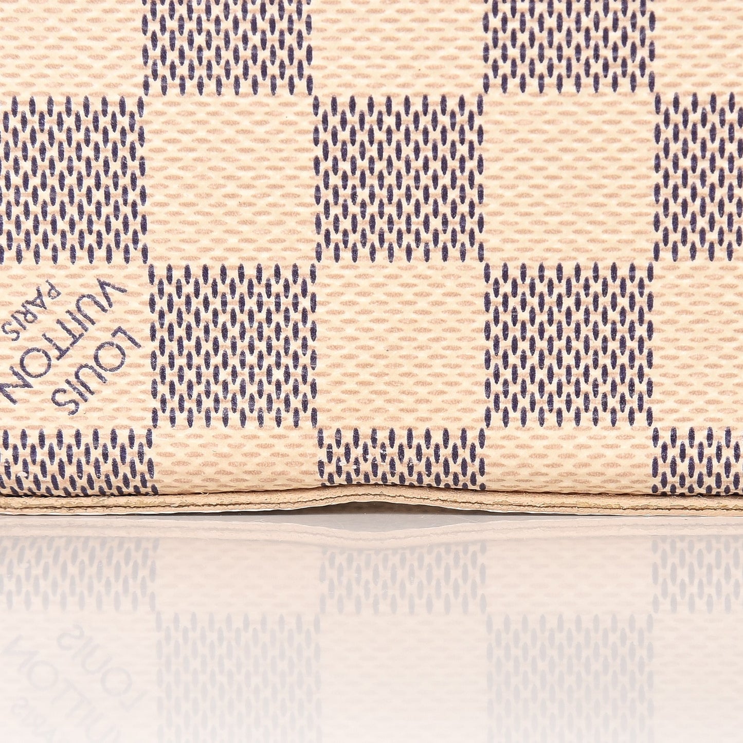 Damier Azur Pochette Felicie Chain Wallet Rose Ballerine