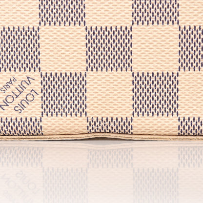 Louis Vuitton Damier Azur Pochette Felicie Chain Wallet Rose Ballerine 11 of 12