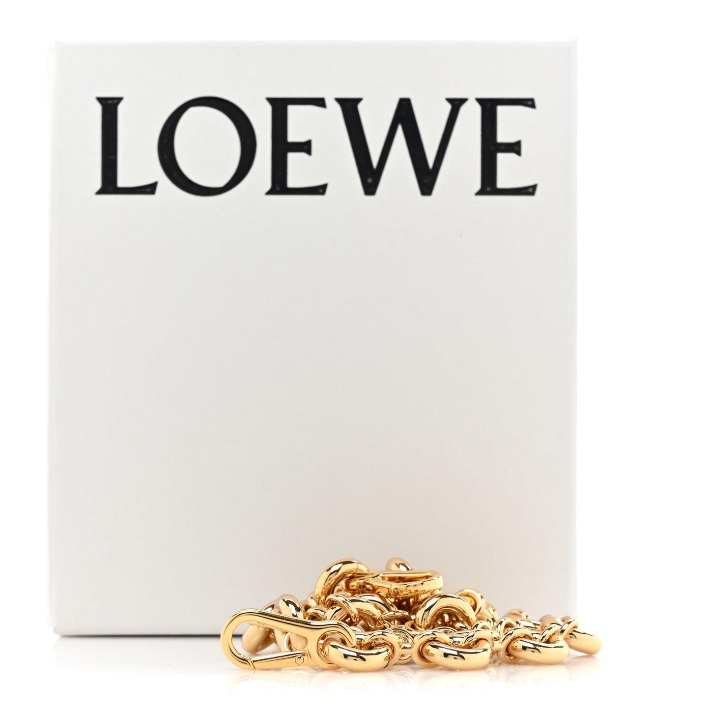 Brass Donut Chain Shoulder Strap Gold