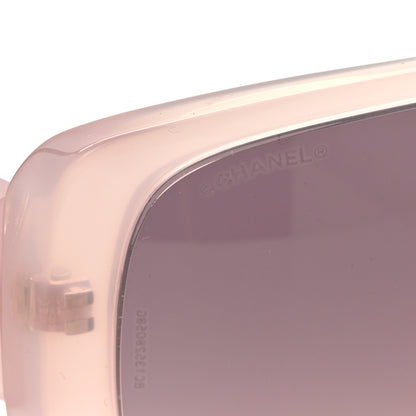 Chanel Acetate Shield Sunglasses 5495 Light Pink 7 of 8