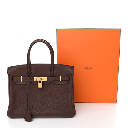Hermes Taurillon Clemence Birkin 30 Havane 11 of 11