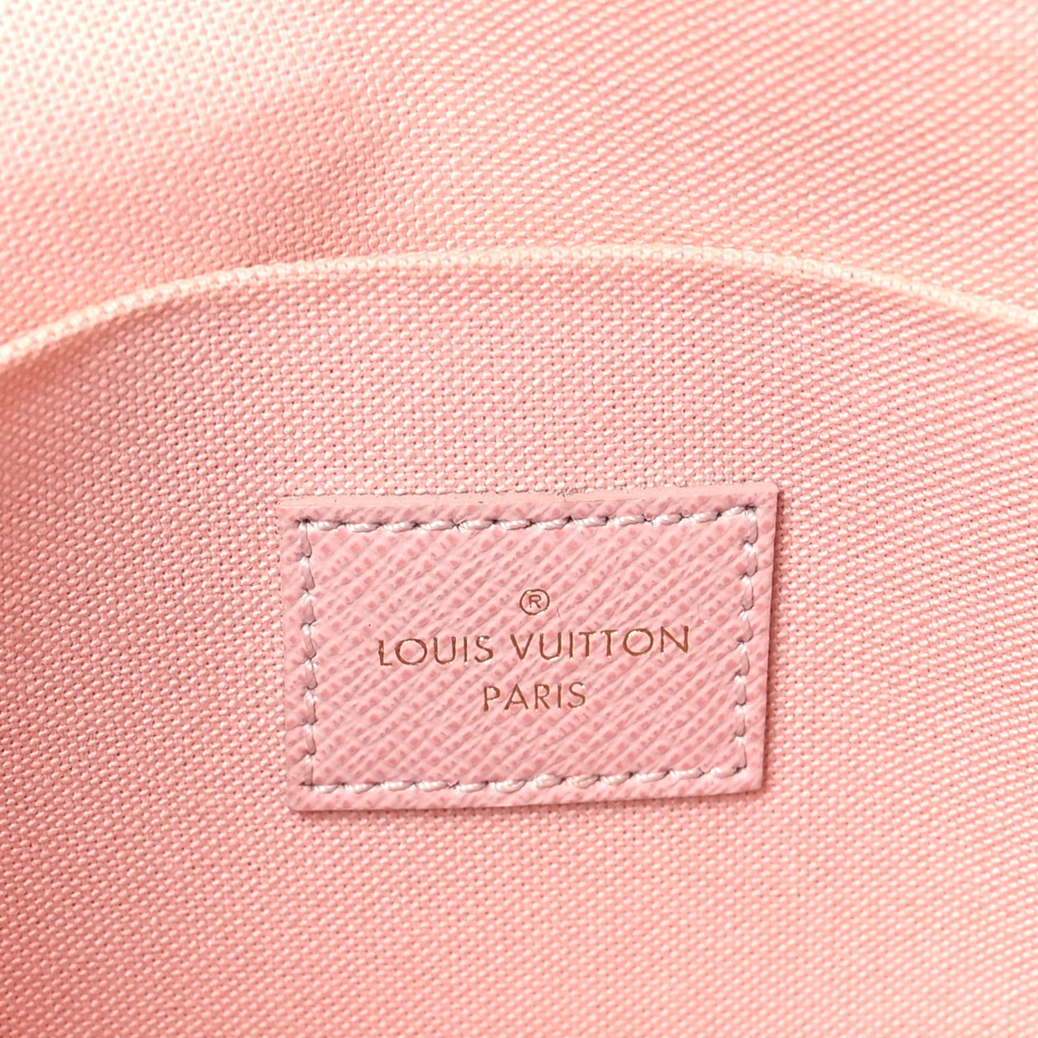 Louis Vuitton Damier Azur Pochette Felicie Chain Wallet Rose Ballerine 7 of 10
