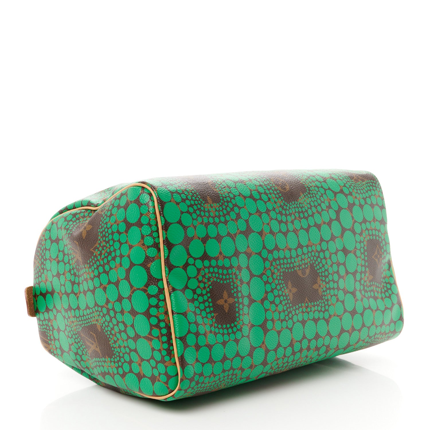 Louis Vuitton Monogram Kusama Town Speedy 30 Green 4 of 15