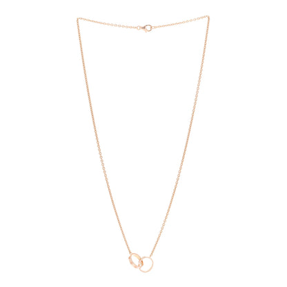 Cartier 18K Pink Gold Interlocking LOVE Necklace 1 of 5