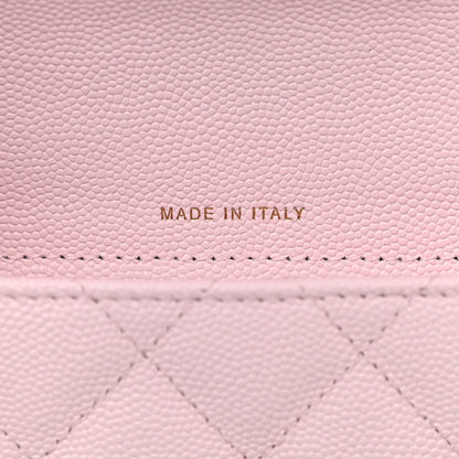 Chanel Caviar Quilted Flap Phone Holder With Chain Light Pink 8 of 13