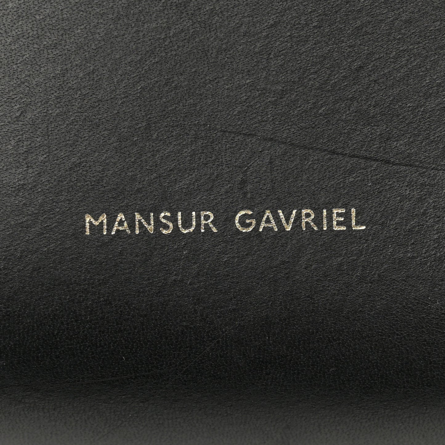 Vegetable Tanned Calfskin Bucket Bag Black Flamma