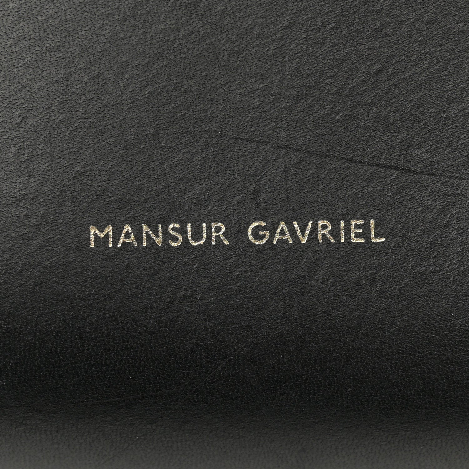 Mansur Gavriel Vegetable Tanned Calfskin Bucket Bag Black Flamma 6 of 17