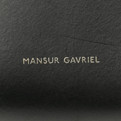 Mansur Gavriel Vegetable Tanned Calfskin Bucket Bag Black Flamma 6 of 17