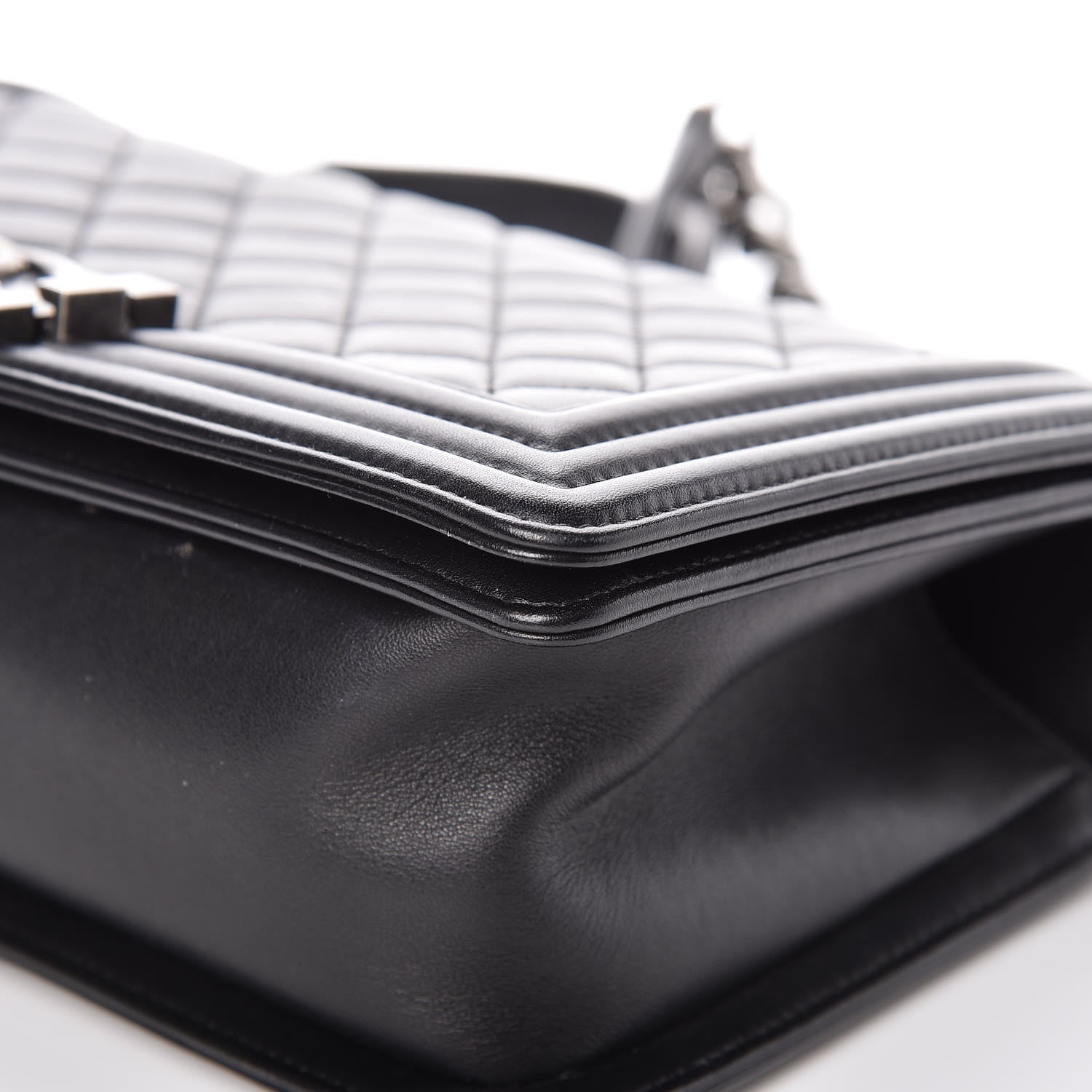 Chanel Calfskin Quilted Medium Boy Flap Black 9 of 11