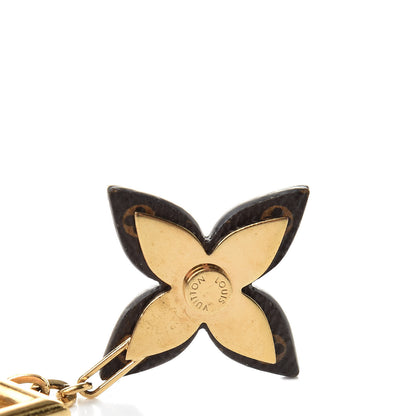 Louis Vuitton Monogram Blooming Flowers Bag Charm Key Holder Brown 4 of 5