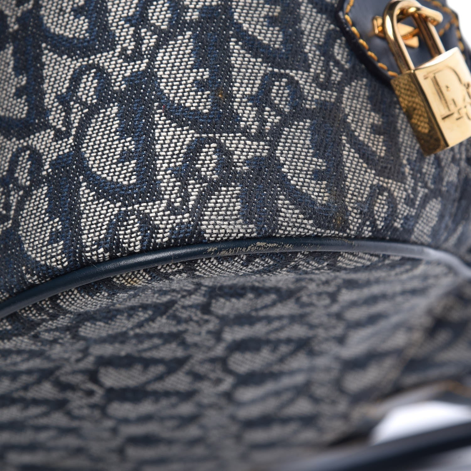 Christian Dior Monogram Saddle Bowler Navy 16 of 16