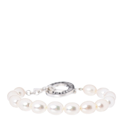Tiffany Sterling Silver Pearl Toggle Bracelet 1 of 5