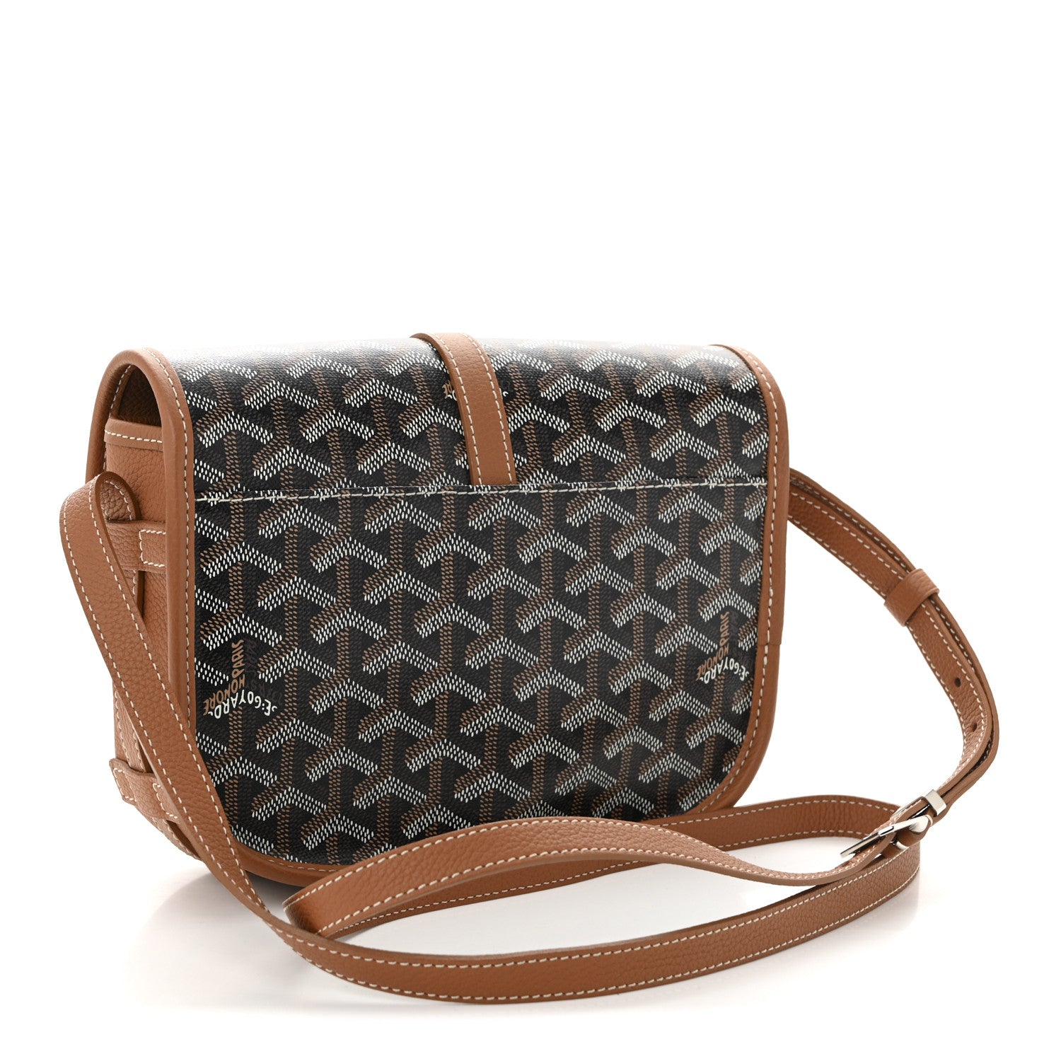 Goyard Goyardine Belvedere II PM Messenger Bag Black Gold 3 of 9