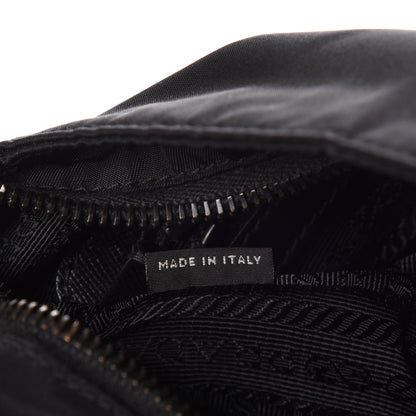 Prada Nylon Saffiano Flat Messenger Bag Black 8 of 9