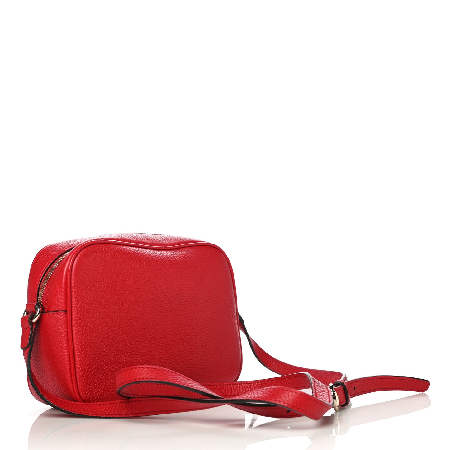 Pebbled Calfskin Small Soho Disco Bag Tabasco Red