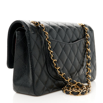 Chanel Caviar Quilted Medium Double Flap Black 3 of 11