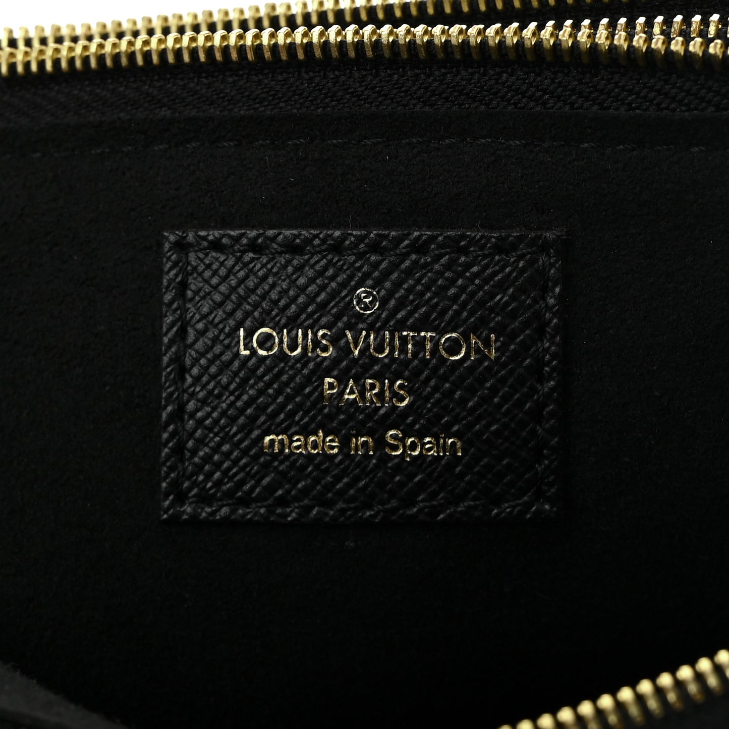 Monogram Giant Jungle Pochette Double Zip Black