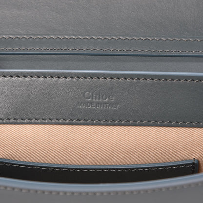Chloe Calfskin Suede C Clutch With Chain Cloudy Blue 6 of 8