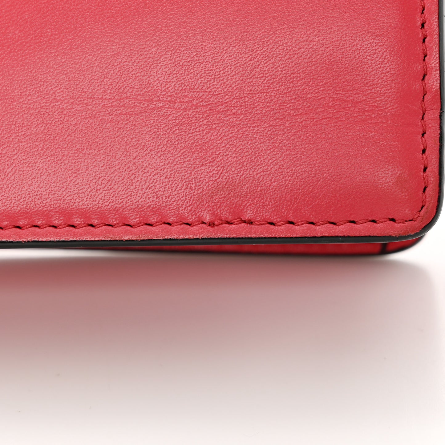 Calfskin Serpenti Forever Chain Wallet Reef Coral