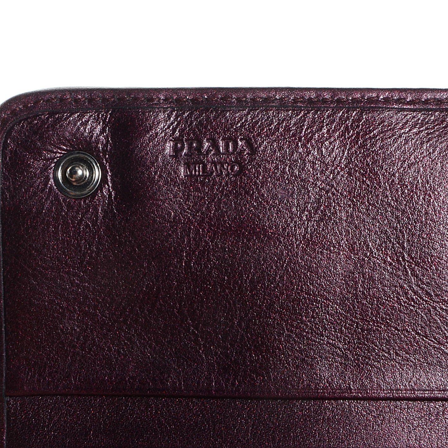 Nappa Mordore Stripes Continental Wallet Lampone