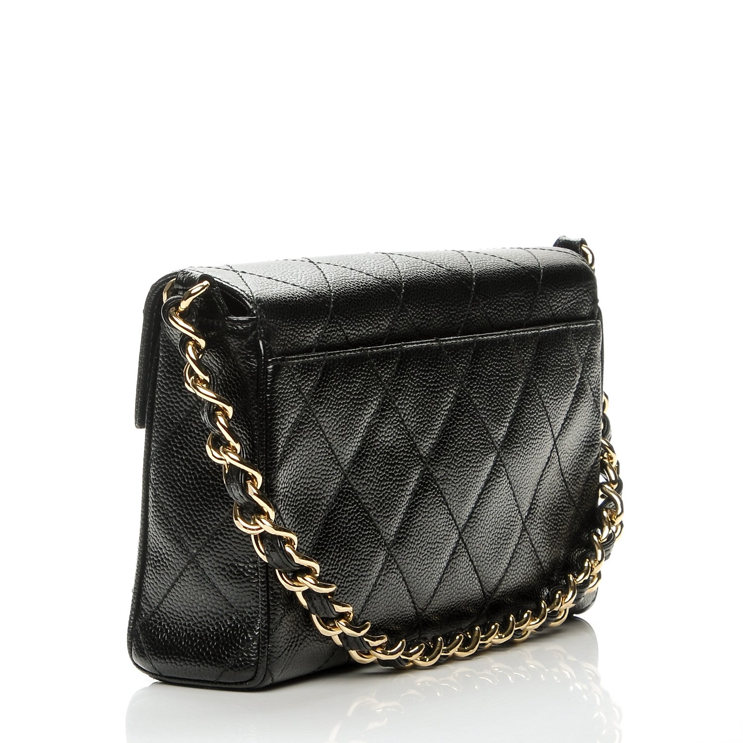 Chanel Caviar Quilted Medium Single Flap Black 3 of 8