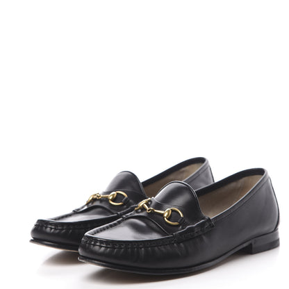Gucci Calfskin Womens 1953 Horsebit Loafers 37.5 Black 3 of 12