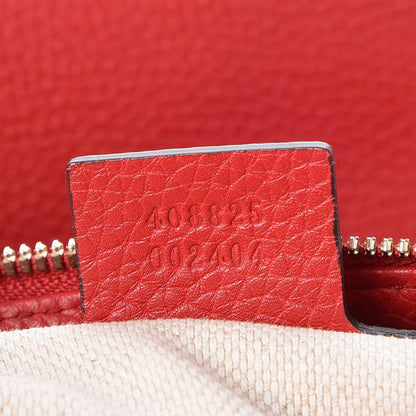 Gucci Pebbled Calfskin Large Soho Hobo Tabasco Red 7 of 8