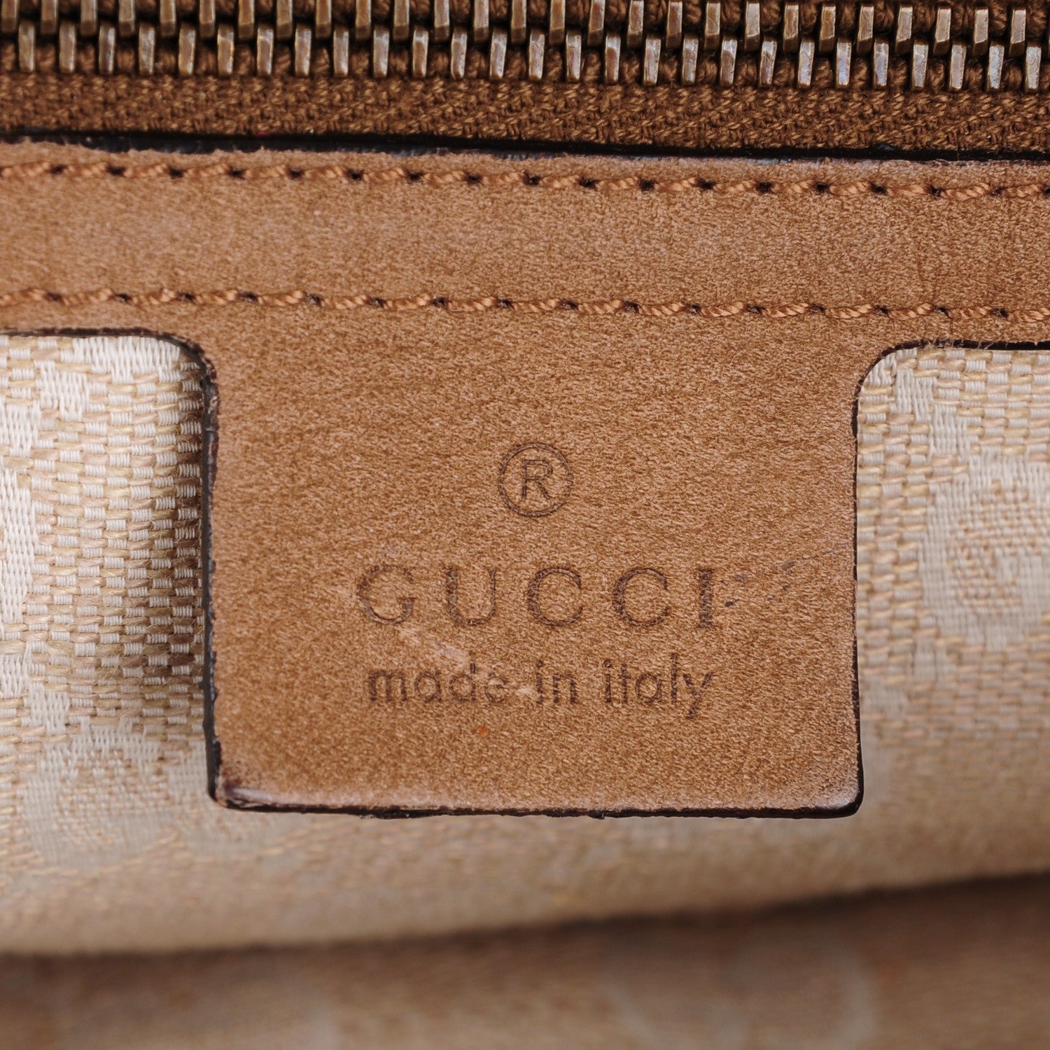 Gucci Nubuck Medium Soft Stirrup Shoulder Bag Light Brown 6 of 11