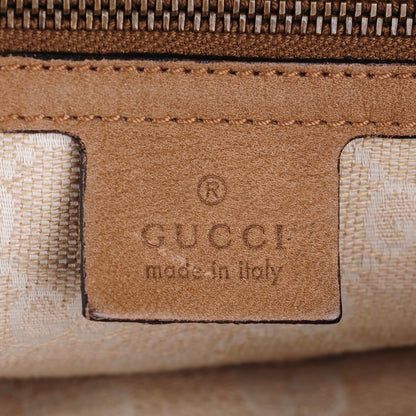 Gucci Nubuck Medium Soft Stirrup Shoulder Bag Light Brown 6 of 11