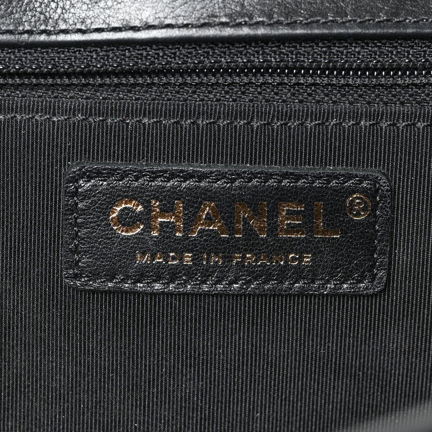 Chanel Calfskin Quilted Large Chain Link Full Flap Black 6 of 10