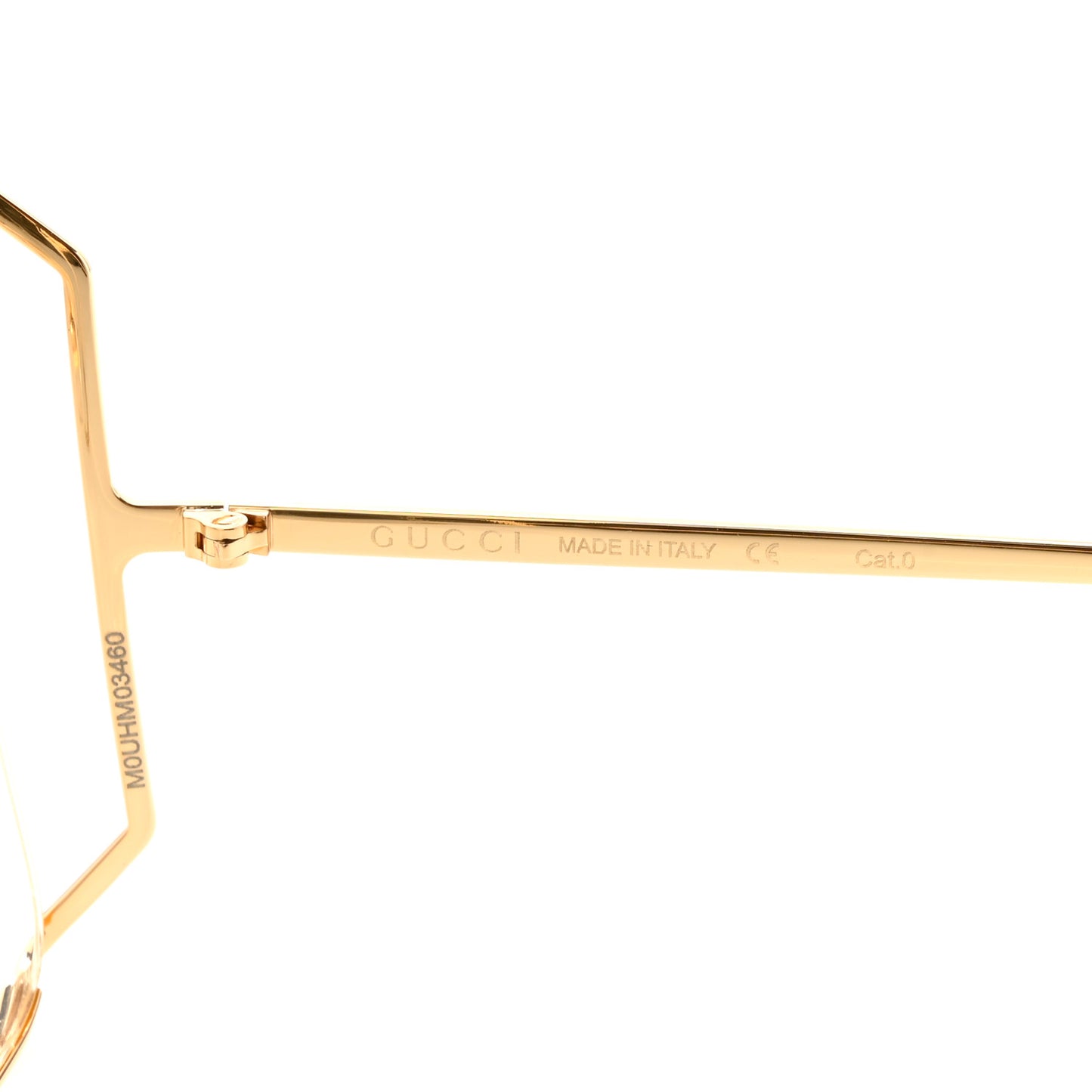 Metal Oversized Round Sunglasses GG0252S Gold