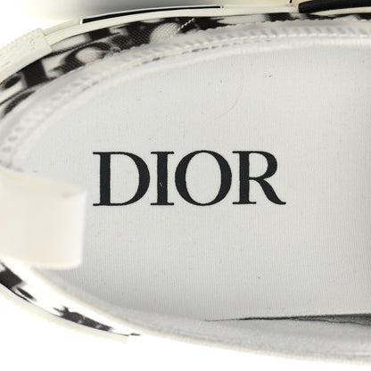Christian Dior Technical Canvas Oblique Mens B23 Slip On Sneakers 42 Black White 6 of 8