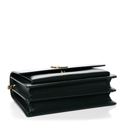 Saint Laurent Calfskin Medium Monogram Sunset Dark Green 4 of 15