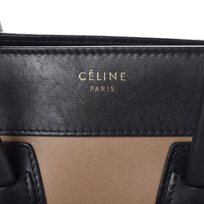 Celine Smooth Calfskin Suede Micro Tri-Color Luggage Beige 6 of 13