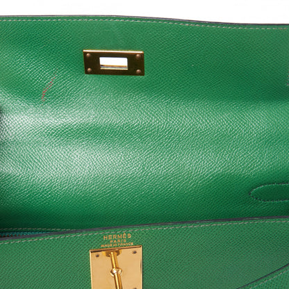 Hermes Courchevel Kelly Retourne 28 Vert Bengale 12 of 31