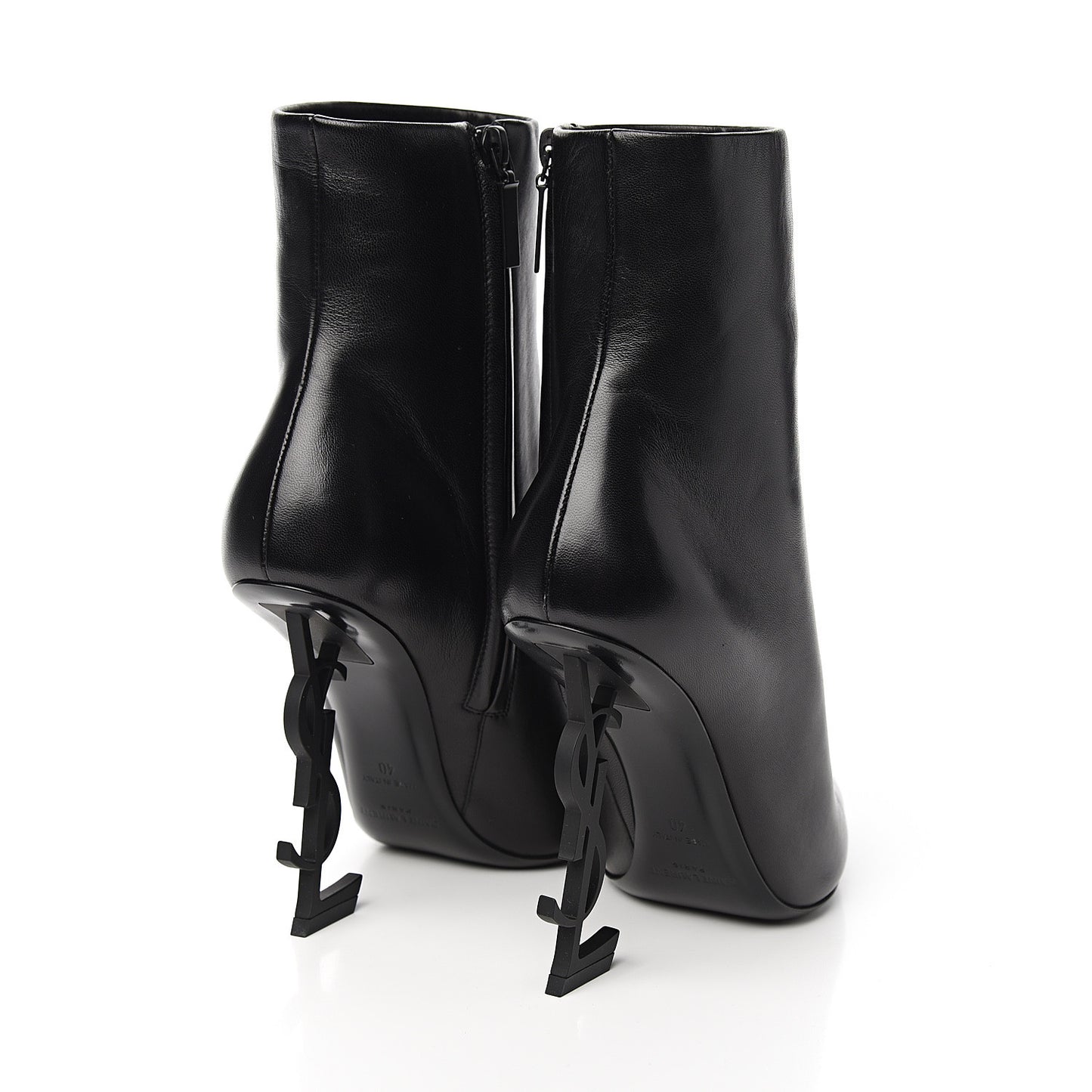 Calfskin Opyum Ankle Boots 40 Black