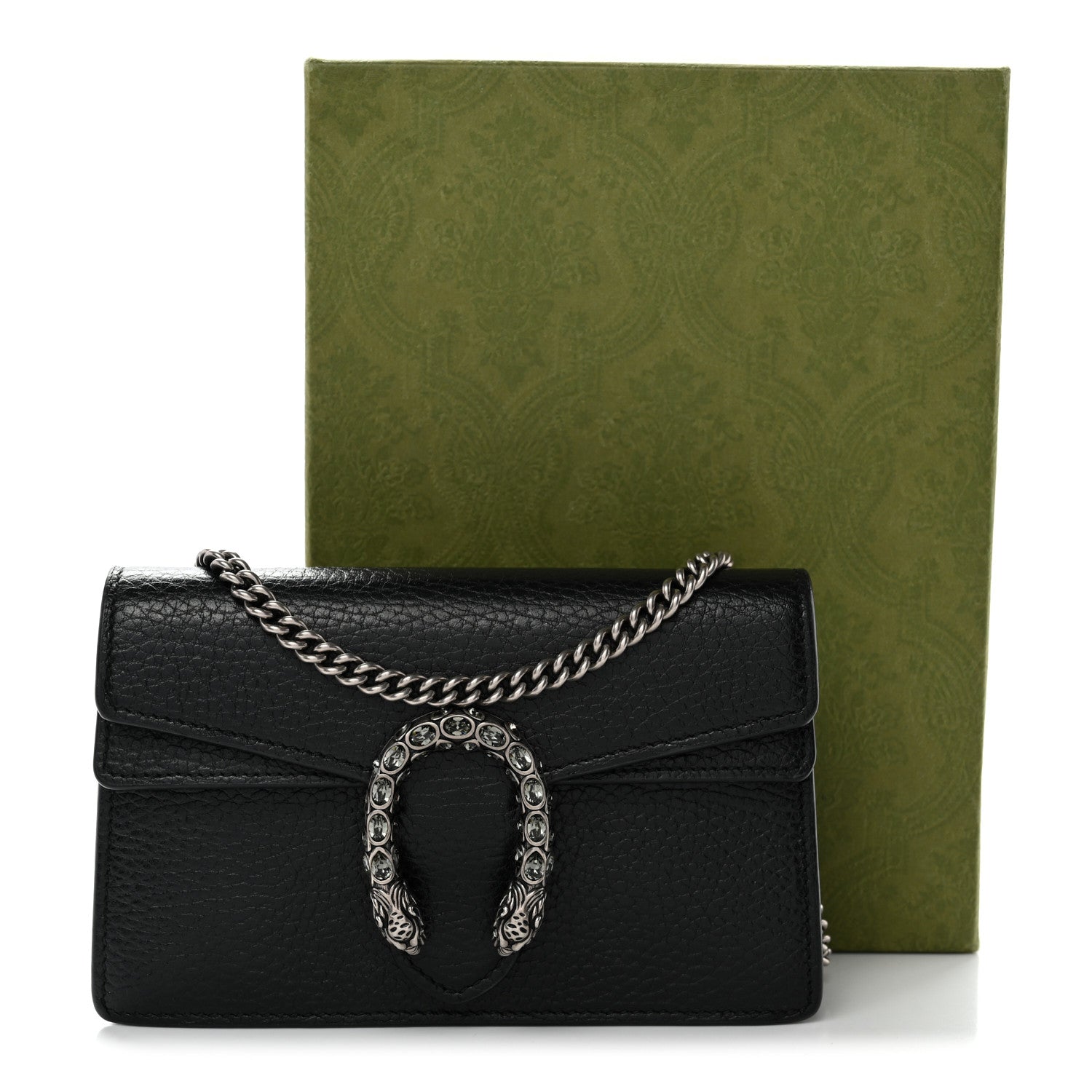 Gucci Calfskin Super Mini Dionysus Shoulder Bag Black 11 of 11