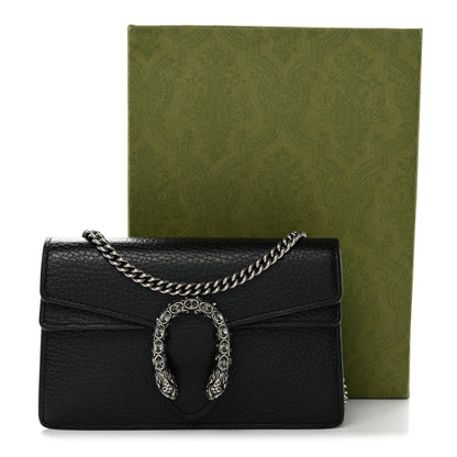 Gucci Calfskin Super Mini Dionysus Shoulder Bag Black 11 of 11