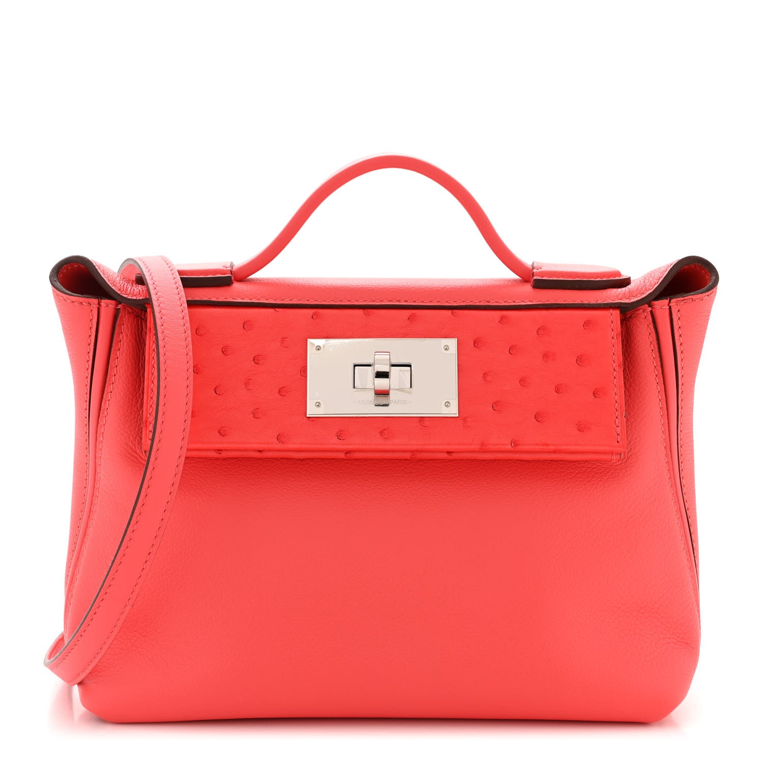 Hermes Evercolor Ostrich Touch 24/24 21 Rose Texas 1 of 10