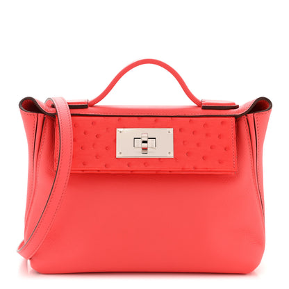 Hermes Evercolor Ostrich Touch 24/24 21 Rose Texas 1 of 10